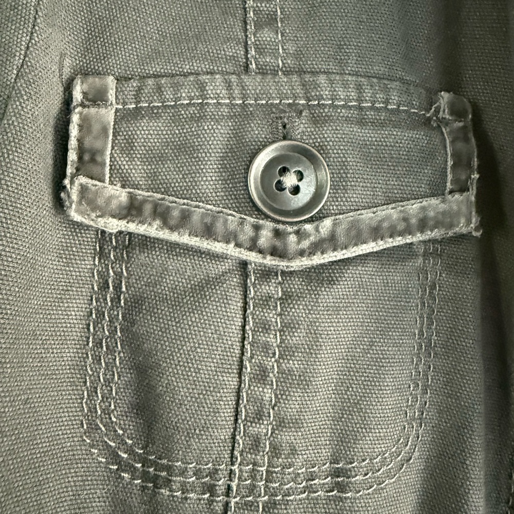 LOFT Dark Gray Utility Jacket - Picture 4 of 7